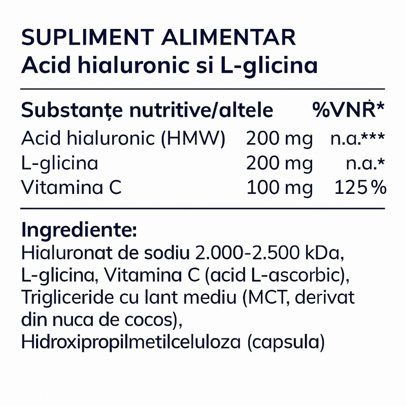 Acid hialuronic moleqlar eticheta