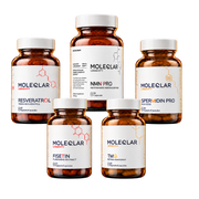Pachet Longevitate Premium – NMN, Resveratrol, Spermidină, Fisetină și TMG