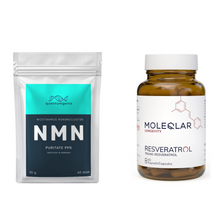 Pachet Mix: NMN Pulbere + Resveratrol Capsule | 2 Luni