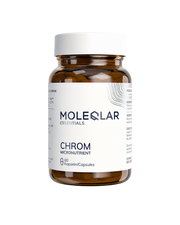 Crom MoleQlar 200 µg, 60 capsule – flacon pe fundal transparent