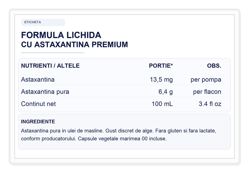 Eticheta ValAsta in limba romana